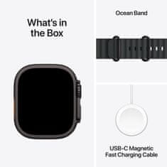 Apple Pametni sat Watch Ultra 3, GPS + Cellular, 49 mm, crni, Ocean Band remen, crni