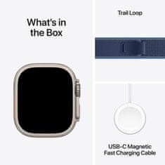 Apple Pametni sat Watch Ultra 3, GPS + Cellular, 49 mm, bež, Trail Loop remen, plava - M/L