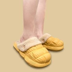 VIVVA® Tople mekane i udobne ženske papuče od memorijske pjene (žuta, 38/39) | SNUGSLIDES