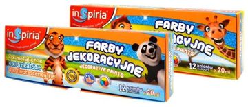 SCHEMAT INSPIRIA DEKORATIVNE BOJE MJEŠAVINA 20 ML - 12 BOJA 8472