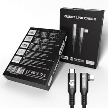 Ortex 3m kabel od VortexVR USB-C do Meta Quest Linka | do Quest 3S Quest 3 Quest 2