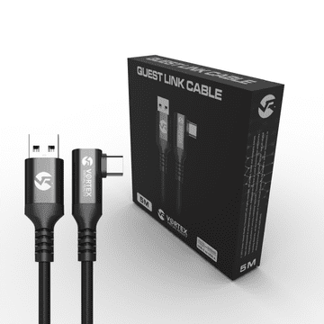 Ortex Kabel od 5 m od VortexVR USB-A do Meta Quest Linka | do Quest 3S Quest 3 Quest 2