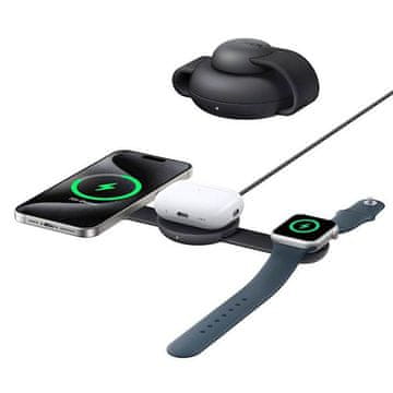 Anker 3u1 bežična sklopiva stanica za punjenje, crna (B25M8H11)