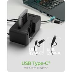 IcyBox IB-2924MSCL-C31 priključna i klonirajuća postaja za M.2 NVMe SSD & 2,5/3,5 SATA SSD/HDD