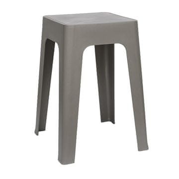 Intesi Spectra stolac, sivi, izrađen od minimalističke plastike, 47 cm