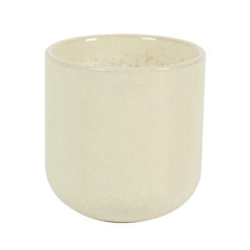 Intesi Svijeća Glaze S, bijela, u keramičkom kućištu, 9 x 9 x 9 cm