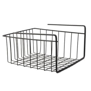 Intesi Viseća košara s policama S crna metalna 26x26 cm