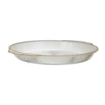 Intesi Plastični pladanj Mirage, promjer 38,5 cm, zlatni glamurozni rub