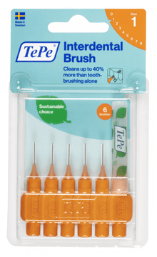 Tepe TePe četkice za međuzubne prostore 0,45 mm narančaste, 6 komada