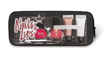 MAGIC STUDIO set od 2 sjajila za usne i 2 laka za nokte