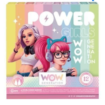 Kids Euroswan Komplet dvostrukih markera Wow Generation, mix boja, 12 komada