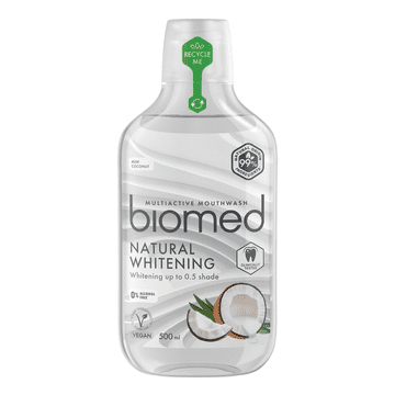 BIOMED Sredstvo za ispiranje usta Biomed Natural Whitening, prirodno izbjeljivanje, 500 ml