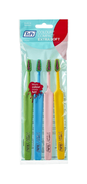 Tepe Četkice za zube mekana vlakna TePe Colour Compact Extra Soft 4 komada