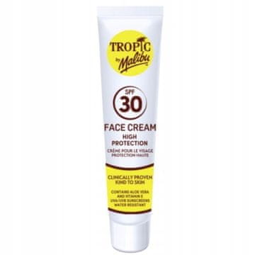 Malibu Krema za lice sa zaštitnim faktorom SPF 30 Tropics By Malibu 40ml
