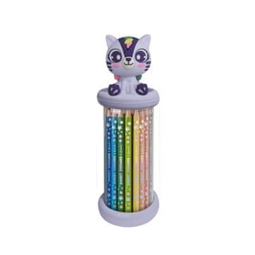 Kids Euroswan Kredke u kutiji s 3D figuricom Sweet Dreams & Friends Kids Euroswan, 12 komada