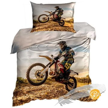 3D posteljina od pamučnog satena 140x200cm križ