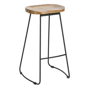 Intesi Cazas BARSKA STOLICA 74 cm HRASTOVO DRVO I METAL