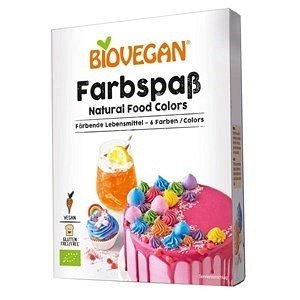 Bezglutenske organske prehrambene boje (6 x 8 g) 48 g bioveganski
