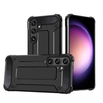 HURTEL Hibridna oklopna maska za Samsung Galaxy S24 FE - crna