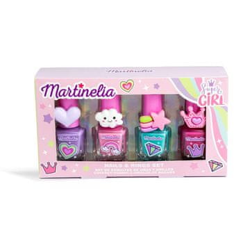 Martinelia Dječji set lakova za nokte i prstenja Martinelia mix 4x5 ml
