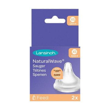 Lansinoh Silikonske sisanice za bočicu prirodne antikolik Lansinoh XS 0m+, 2 kom