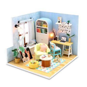 Minijaturna kuća - Plava retro
