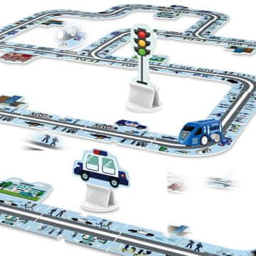 Cesta - staza za automobile Policija - Slagalica od 44 dijela