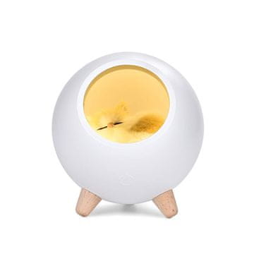 Noćna lampa s mačkom - bijela