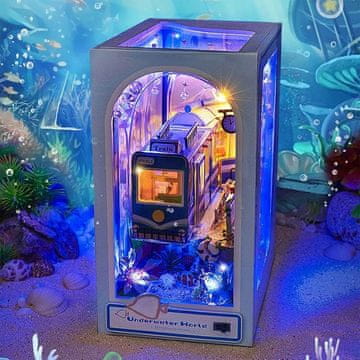 Minijaturna kuća za knjige - Plavi ocean