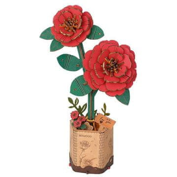 Crvena kamelija "uradi sam" - Robotime Flowers