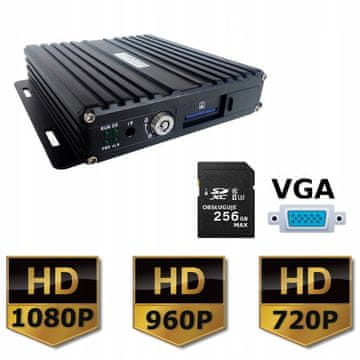 Ert Mobilni DVR AHD 1080P 4-pin VGA SD