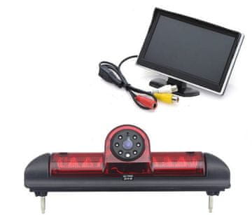 Ert Set monitora 5 + kamera za vožnju unatrag sa stop svjetlom FIAT DUCATO CITROEN JUMPER PEUGEOT BOXER