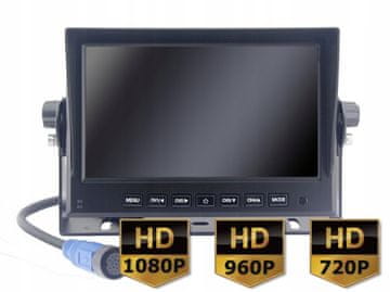 Ert 4-kanalni AHD 7" monitor s funkcijom DVR snimanja