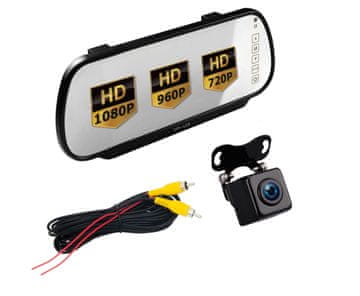 Ert Full Mirror Monitor AHD LCD 7 FULLHD + Kamera u metalnom kućištu AHD 1080P Noćni vid