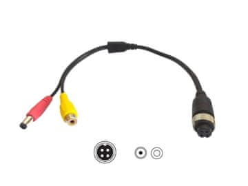 Ert Redukcijski adapter s 4-pinskog utikača (strana monitora) na RCA (strana kamere)