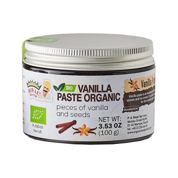 Royal Brand Prirodna pasta od vanilije, organska, 100 g, koncentrirane mahune vanilije,