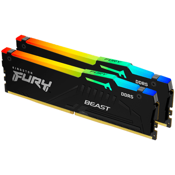 Kingston 16GB 6000MT/s DDR5 CL30 DIMM (Kit of 2) FURY Beast RGB EXPO memorija