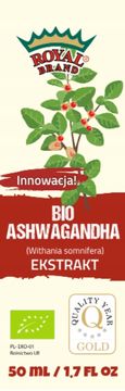 Royal Brand Ashwagandha TEKUĆI Stress Memory BIO 50 ml SNAŽNO