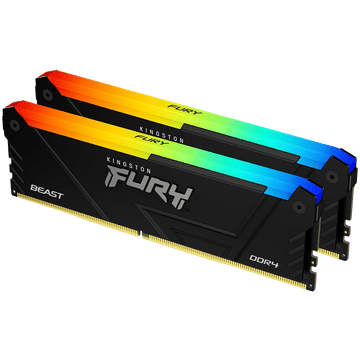 Kingston 16GB 3200MT/s DDR4 CL16 DIMM (Kit of 2) FURY Beast RGB memorija