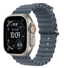 Apple Watch Ultra 3 pametni sat, Cellular, 49mm, Natural Titanium kućište s Anchor Blue Ocean remenom (mewh4qh/a)
