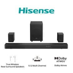 Hisense AX5125H soundbar zvučnik, 5.1.2
