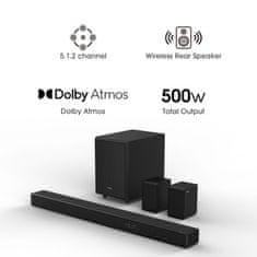 Hisense AX5125H soundbar zvučnik, 5.1.2
