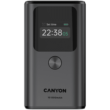 Canyon power bank OnPower 130 TFT 10000 mAh PD30W Dark Grey