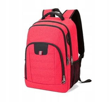 Putni ruksak za 15,6" prijenosno računalo, vodootporni poslovni, 23L, crveni