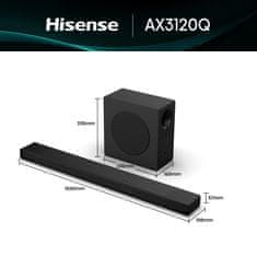 Hisense AX3120Q soundbar zvučnik, 3.1.2