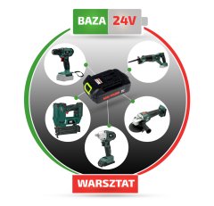 Bass Polska 24V akumulatorski udarni odvijač, bez baterije