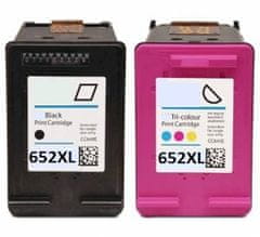 Toner123 Komplet HP 652 / 652 XL DeskJet Ink Advantage 1115, 2135, 3635, 3636, 3775, 3785, 3787, 3788, 3789, 3790, 3835, 4535, 4675, 5075, 5275 zamjenske tinte (2) - crna XL, boja XL