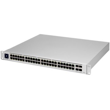 Ubiquiti UniFi Switch Pro 48 PoE USW-PRO-48-POE-EU, preklopnik, 48x GbE, 4x 10G SFP+, PoE++ 600 W, Layer 3, rack 1U