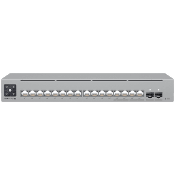 Ubiquiti UniFi Switch Pro Max 16 PoE USW-PRO-MAX-16-POE-EU, preklopnik, 12x GbE, 4x 2,5 GbE, 2x 10G SFP+, PoE++ 180 W, Layer 3, Etherlighting, rack 1U/stolni/zidni