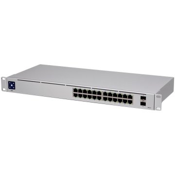 Ubiquiti UniFi Switch 24 USW-24-EU, preklopnik, 24x GbE, 2x SFP, Layer 2, rack 1U
